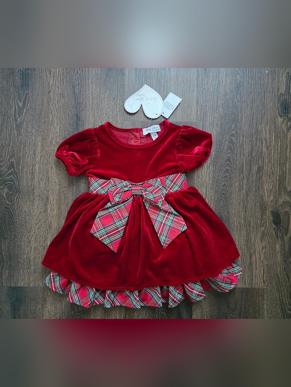 Lots of Love by Speechless Christmas velvet plaid dress